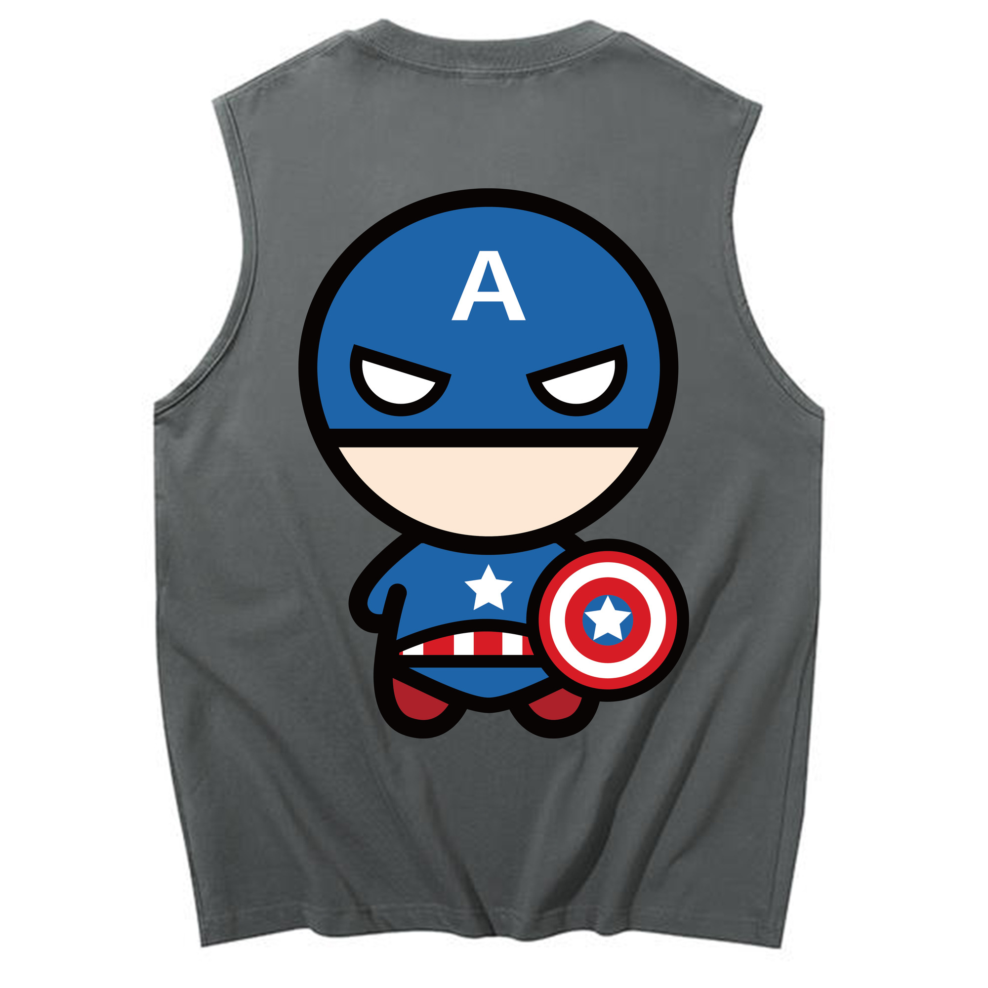 （画像用） アベンジャーズ The Avengers コットン100％タンクトップ（背面プリント）